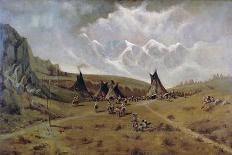 Camp of Sitting Bull on Big Horn Mountains, 1873-Henry Cross-Giclee Print