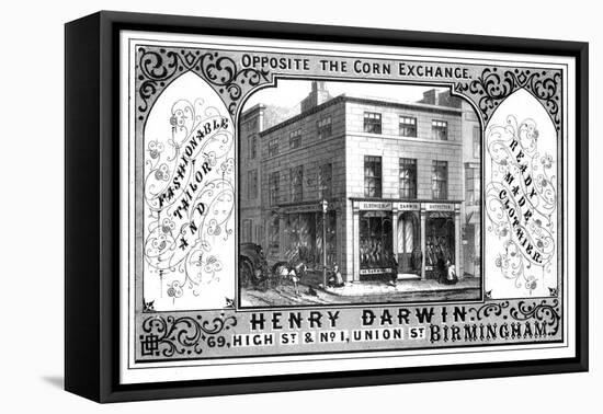 Henry Darwin Tailor's Shop, Birmingham, 19th Century-T Underwood-Framed Stretched Canvas
