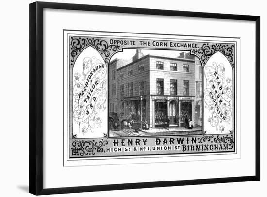 Henry Darwin Tailor's Shop, Birmingham, 19th Century-T Underwood-Framed Giclee Print
