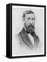 Henry David Thoreau American Writer-null-Framed Stretched Canvas