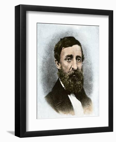 Henry David Thoreau at Age 43-null-Framed Giclee Print