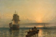 Waiting for the Tide, Sunset, 1866-Henry Dawson-Giclee Print
