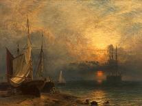 Waiting for the Tide, Sunset, 1866-Henry Dawson-Giclee Print
