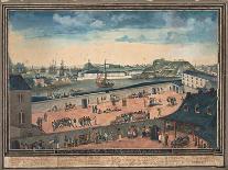 View Inside Mill Prison at Plymouth and the Surrounding Area, 1798-Henry de Gueydon-Stretched Canvas