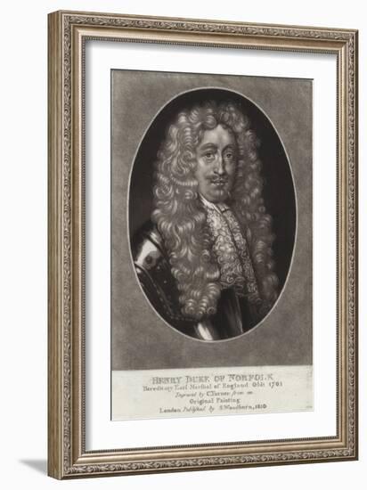 Henry Duke of Norfolk-Sir Peter Lely-Framed Giclee Print