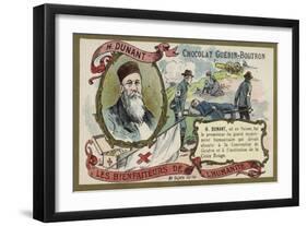 Henry Dunant, Swiss Businessman and Social Activist-null-Framed Giclee Print