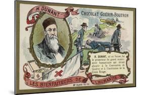 Henry Dunant, Swiss Businessman and Social Activist-null-Mounted Giclee Print
