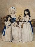 The Mansion of Peace: Mrs Campell and Her Two Daughters Beside a Pianoforte-Henry Edridge-Framed Giclee Print