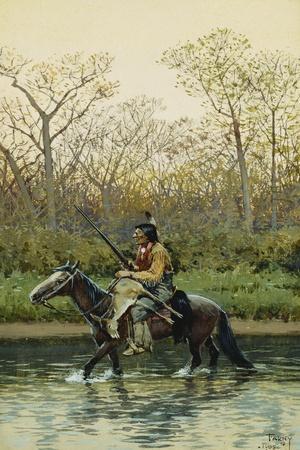Indian on Horseback, 1905