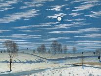 Winter Scene in Moonlight, 1869-Henry Farrer-Stretched Canvas