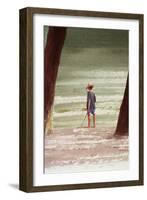 Henry Fishing, 1990-Lincoln Seligman-Framed Giclee Print