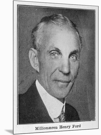 Henry Ford, American Automobile Manufacturer-null-Mounted Photographic Print