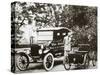 Henry Ford, American car manufacturer, with two of his cars, USA, 1924-Unknown-Stretched Canvas