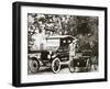 Henry Ford, American car manufacturer, with two of his cars, USA, 1924-Unknown-Framed Photographic Print