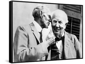 Henry Ford and Thomas Edison, American Inventors-Science Source-Framed Stretched Canvas