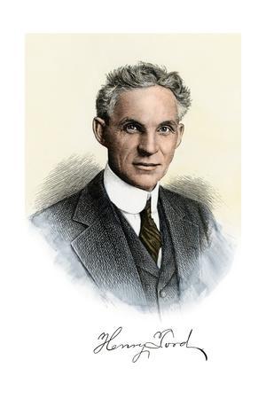 'Henry Ford Portrait, with Autograph' Photographic Print | AllPosters.com