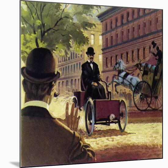 Henry Ford Produced His First Hand-Built Car in 1892-null-Mounted Giclee Print