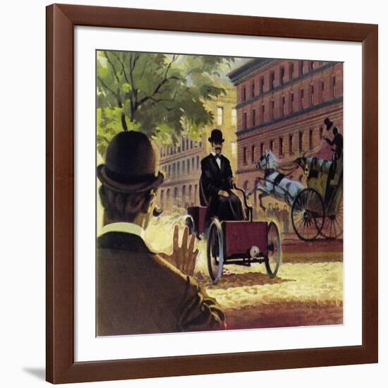 Henry Ford Produced His First Hand-Built Car in 1892-null-Framed Giclee Print