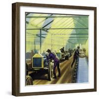 Henry Ford's Idea for Production Line Work Revolutionised Manufacturing-null-Framed Giclee Print