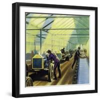 Henry Ford's Idea for Production Line Work Revolutionised Manufacturing-null-Framed Giclee Print