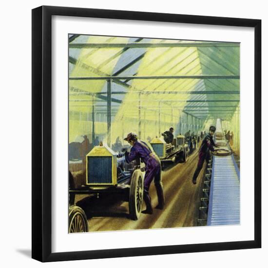 Henry Ford's Idea for Production Line Work Revolutionised Manufacturing-null-Framed Giclee Print