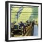 Henry Ford's Idea for Production Line Work Revolutionised Manufacturing-null-Framed Giclee Print