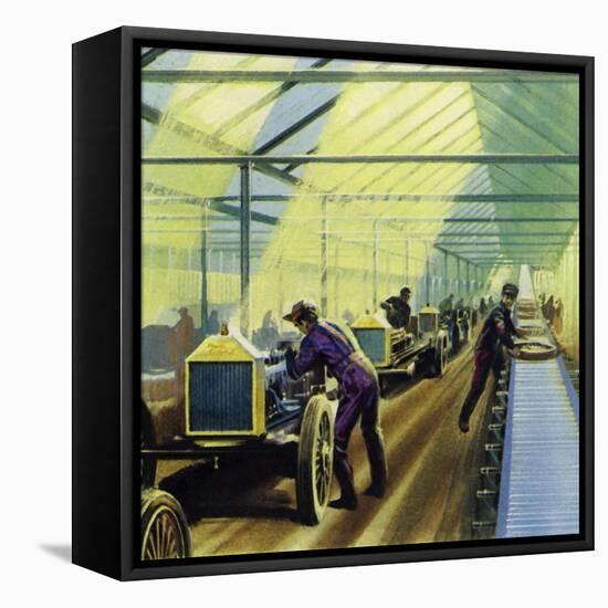 Henry Ford's Idea for Production Line Work Revolutionised Manufacturing-null-Framed Stretched Canvas