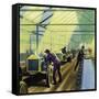 Henry Ford's Idea for Production Line Work Revolutionised Manufacturing-null-Framed Stretched Canvas