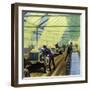 Henry Ford's Idea for Production Line Work Revolutionised Manufacturing-null-Framed Premium Giclee Print