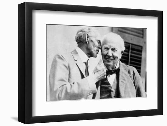 Henry Ford Talking to Thomas Edison-null-Framed Photographic Print