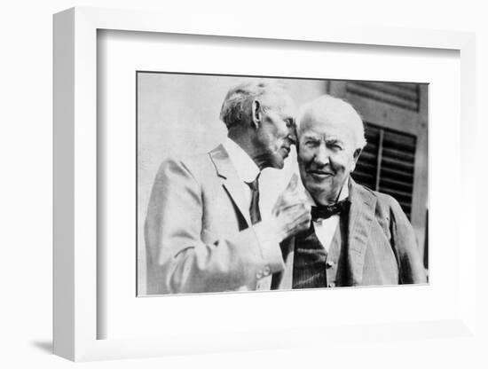 Henry Ford Talking to Thomas Edison-null-Framed Photographic Print