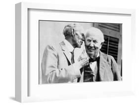 Henry Ford Talking to Thomas Edison-null-Framed Photographic Print