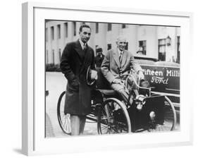 Henry Ford with Son Edsel-null-Framed Photographic Print