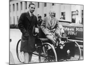 Henry Ford with Son Edsel-null-Mounted Photographic Print