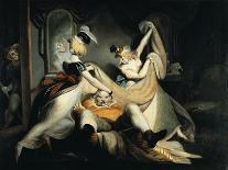 Achilles Tries, in Vain, To Seize Hold of the Ghost of Patroclus-Henry Fuseli-Art Print