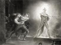 Achilles Tries, in Vain, To Seize Hold of the Ghost of Patroclus-Henry Fuseli-Art Print