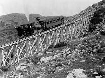 Railroad Climbing Mount Washington-Henry G. Peabody-Framed Stretched Canvas