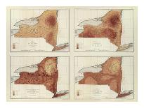 New York: Rainfall, Population, Elevation, Temperature, c.1895-Henry Gannett-Stretched Canvas