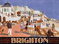 Poster Advertising Travel to Brighton-Henry George Gawthorn-Mounted Giclee Print