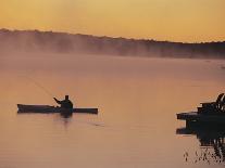 Fly-fishing in Lake Muskoka, Ontario-Henry Georgi-Photographic Print
