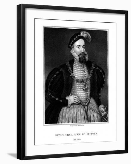 Henry Grey, 1st Duke of Suffolk, English Nobleman-W Freeman-Framed Giclee Print