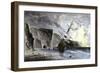 Henry Grinnell's Ship aground during the Search for the Lost Sir John Franklin Expedition, c.1853-null-Framed Premium Giclee Print