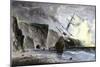 Henry Grinnell's Ship aground during the Search for the Lost Sir John Franklin Expedition, c.1853-null-Mounted Premium Giclee Print