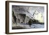 Henry Grinnell's Ship aground during the Search for the Lost Sir John Franklin Expedition, c.1853-null-Framed Giclee Print