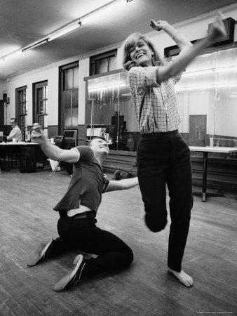 Actress Melina Mercouri Practicing a Dance Number for the Play "Illya Darling"