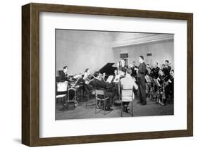 Henry Hall and the BBC Dance Orchestra, 1935-null-Framed Photographic Print