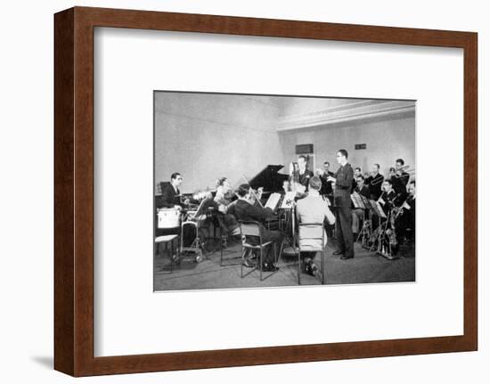 Henry Hall and the BBC Dance Orchestra, 1935-null-Framed Photographic Print