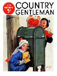 "Do Not Open Until Christmas," Country Gentleman Cover, December 1, 1934-Henry Hintermeister-Giclee Print