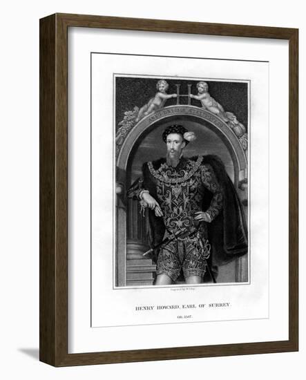 Henry Howard, Earl of Surrey, English Aristocrat and Poet-William Thomas Fry-Framed Giclee Print
