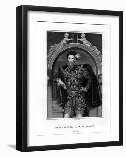 Henry Howard, Earl of Surrey, English Aristocrat and Poet-William Thomas Fry-Framed Giclee Print